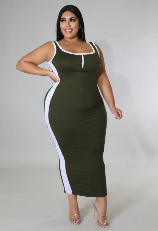 Emmy Plus Green Dress