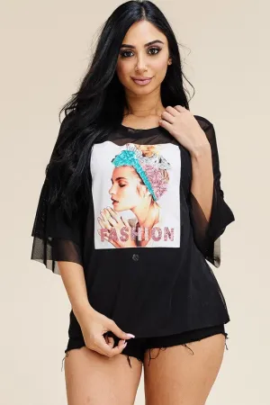 Fashion Vibes Only Mesh Top