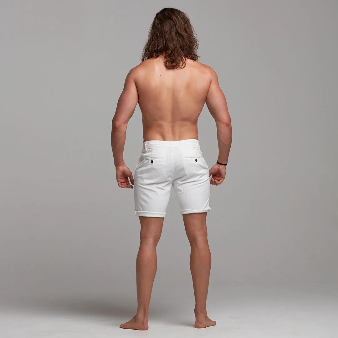 Father Sons Slim Fit Ecru Chino Shorts - FSH228