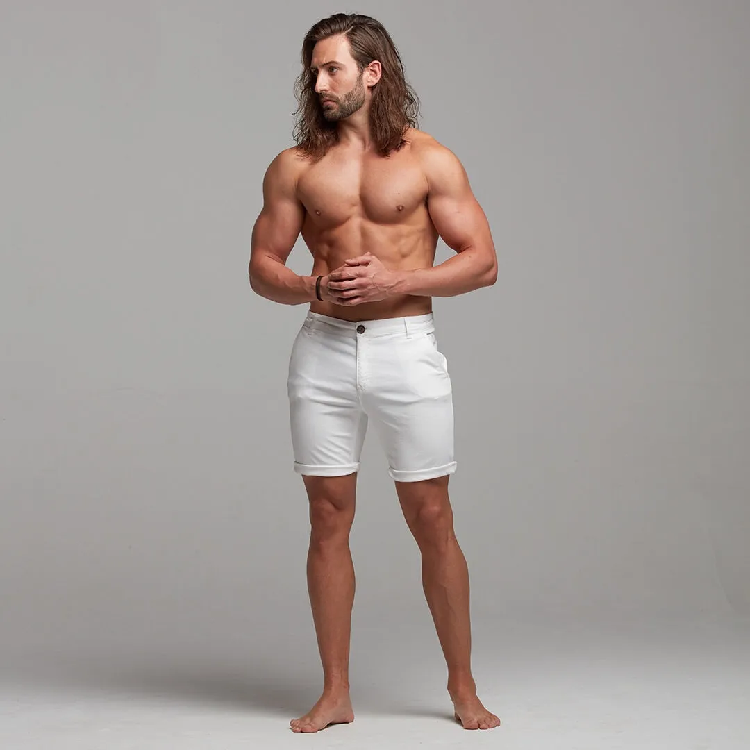 Father Sons Slim Fit Ecru Chino Shorts - FSH228