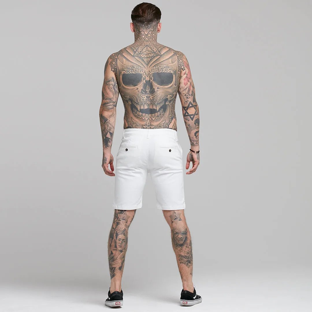 Father Sons Slim Fit Ecru Chino Shorts - FSH228