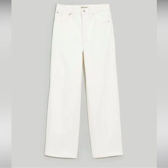 *Flaw Dirty Spot* Madewell NWT Petite Perfect Vintage Wide Leg Crop Jeans 30P