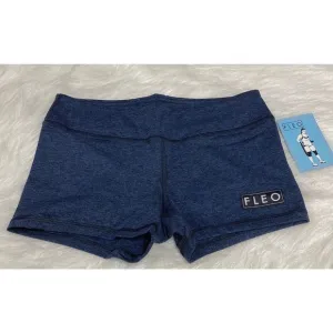 Fleo Iris Blue Heather 3.25 Athletic Shorts NWT