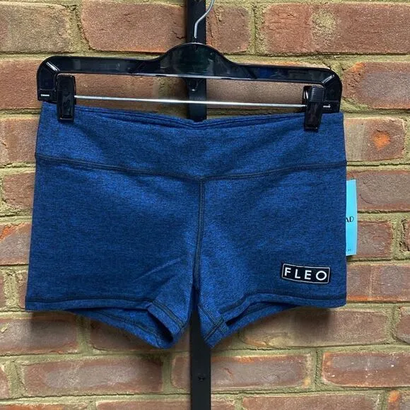 Fleo Iris Blue Heather 3.25 Athletic Shorts NWT