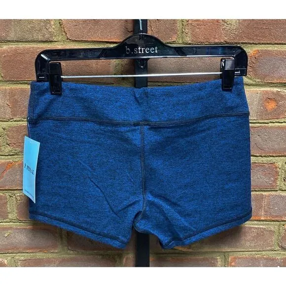 Fleo Iris Blue Heather 3.25 Athletic Shorts NWT
