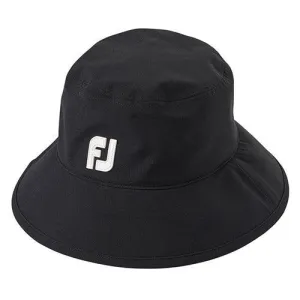 FootJoy DryJoys Tour Golf Bucket Rain Hat L/XL Black (35815)