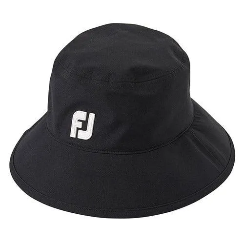 FootJoy DryJoys Tour Golf Bucket Rain Hat L/XL Black (35815)