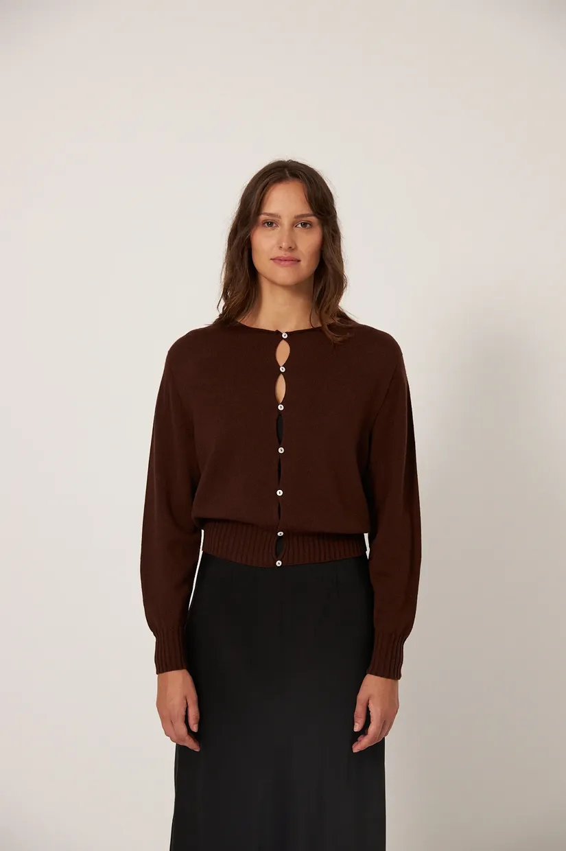 Francie The Anni Cardigan - Chestnut