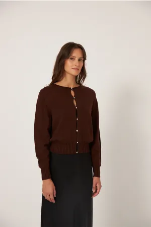 Francie The Anni Cardigan - Chestnut