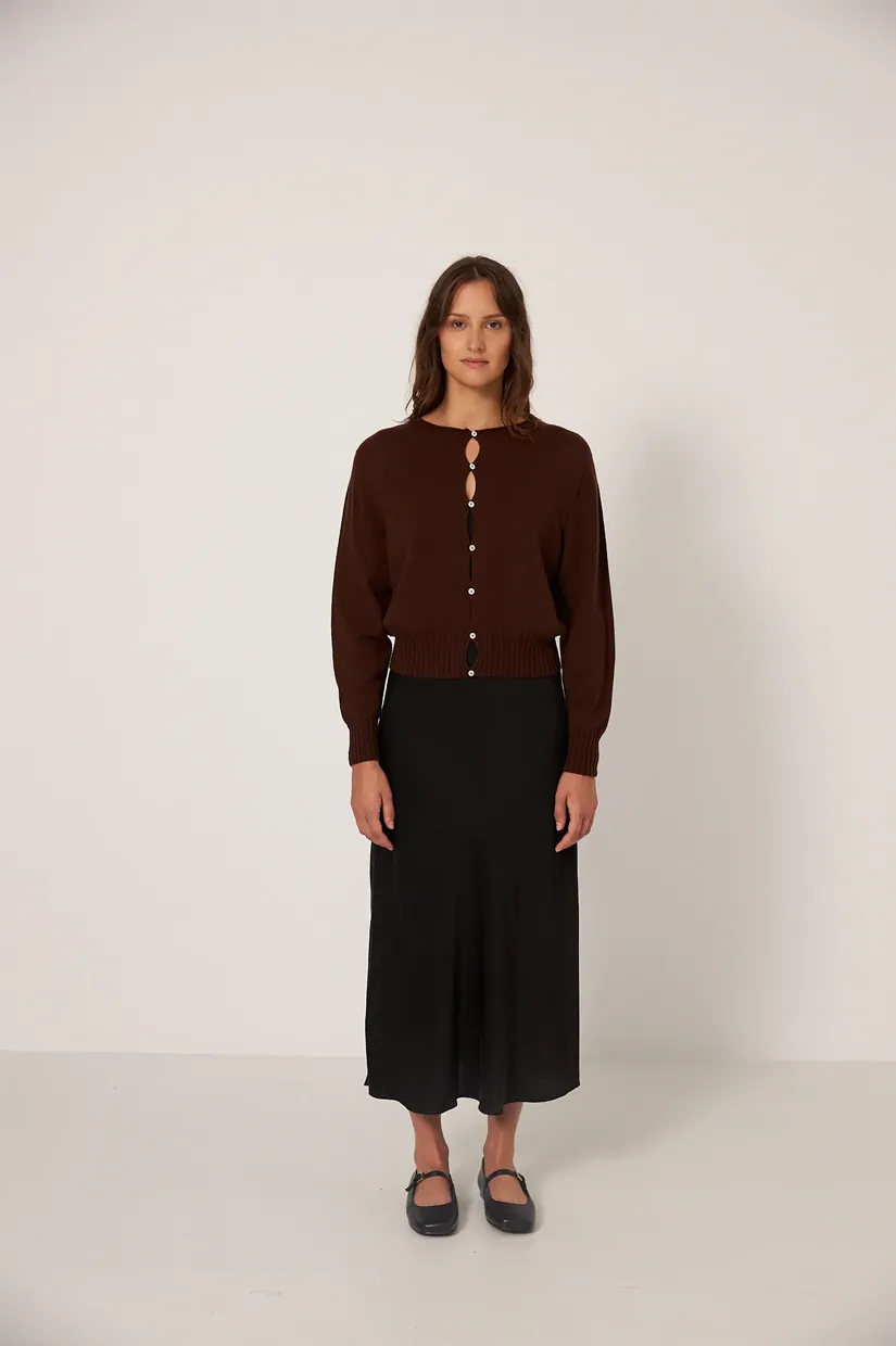 Francie The Anni Cardigan - Chestnut