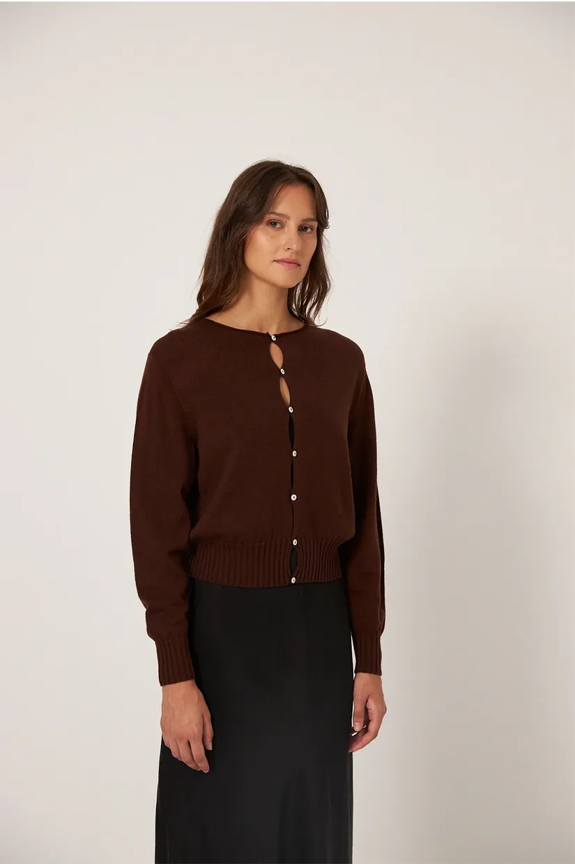 Francie The Anni Cardigan - Chestnut