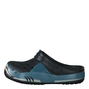 Fun Lab Shark Band Clog Kids Black