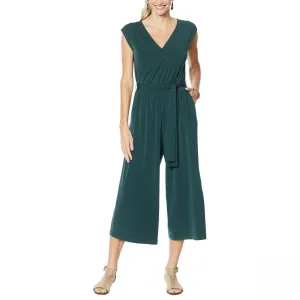 G by Giuliana Women's Petite Cropped Knit Jumpsuit