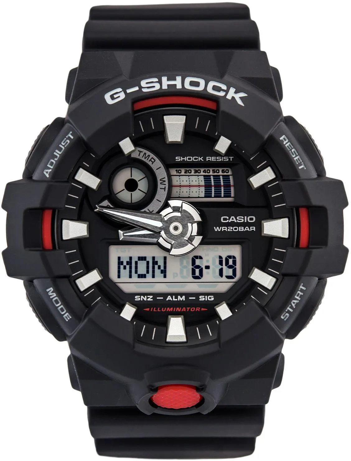 G-Shock Men's Analog-Digital Black Men's Watch GA700-1A