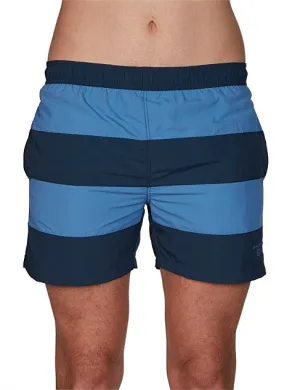 GANT Men's Poseidon Blue Rugby Stripe Swim Shorts 921916004 Size Medium NWT