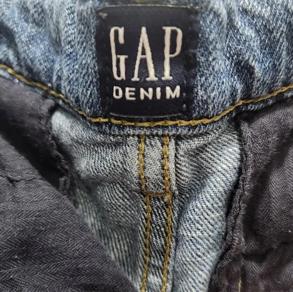 GAP Women's High Rise Wide Leg Cropped Pleated Jeans Y2K Boho Size 26 Petite
