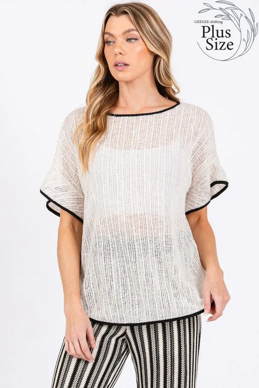 GEE113 - CURVY TOP KNIT