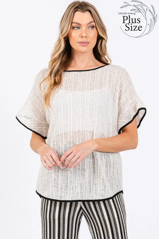 GEE113 - CURVY TOP KNIT