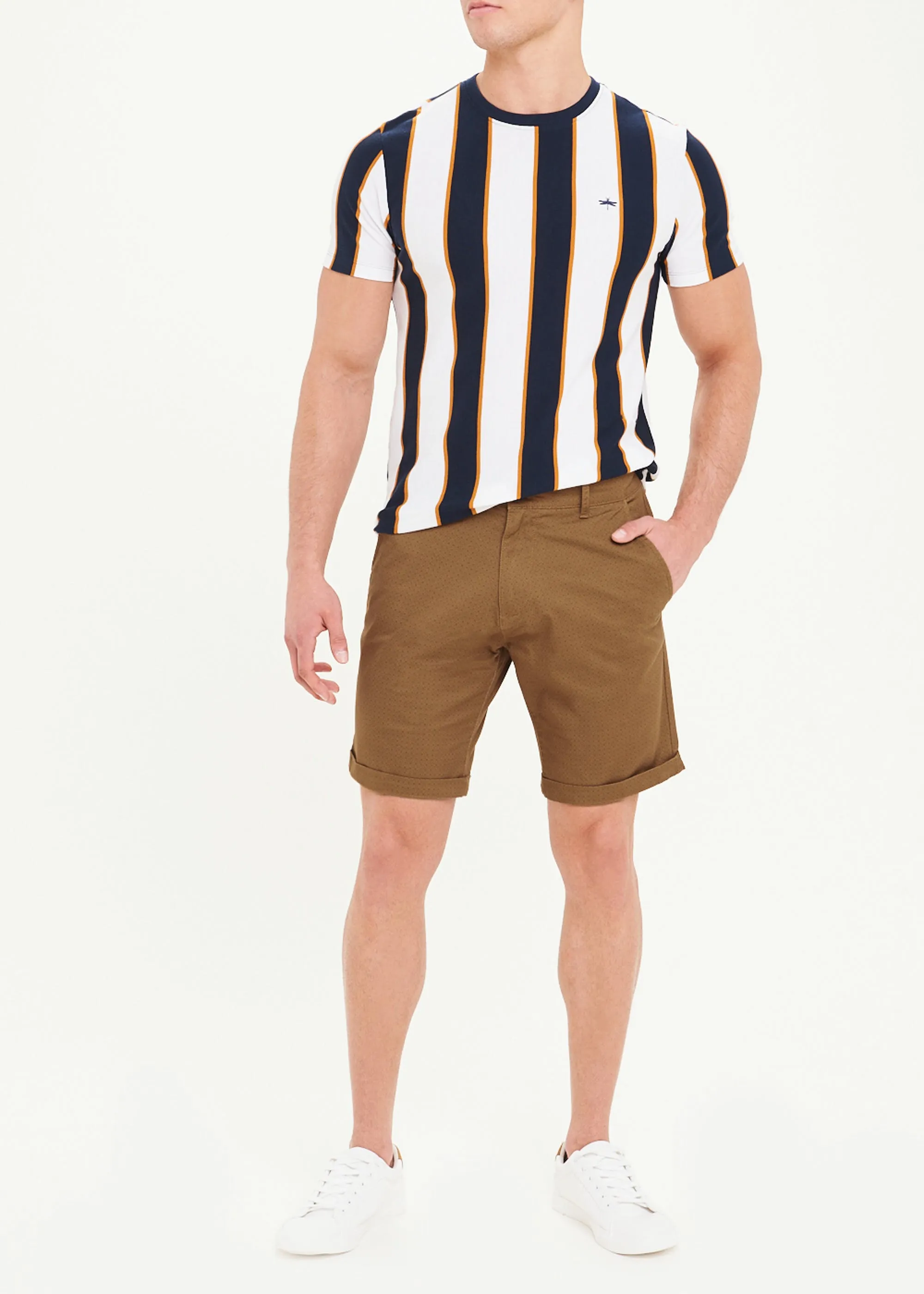 Geo Print Chino Shorts