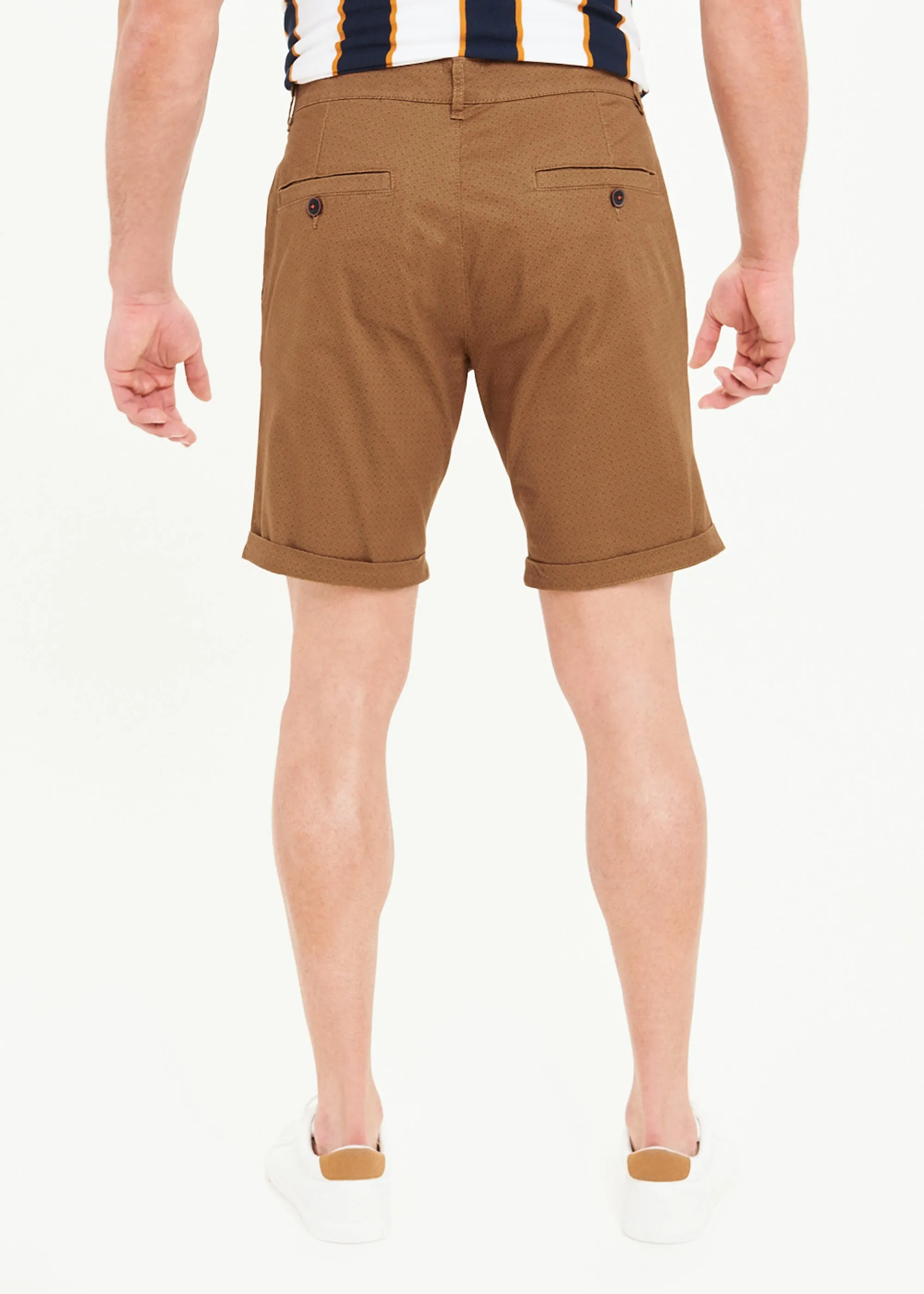 Geo Print Chino Shorts