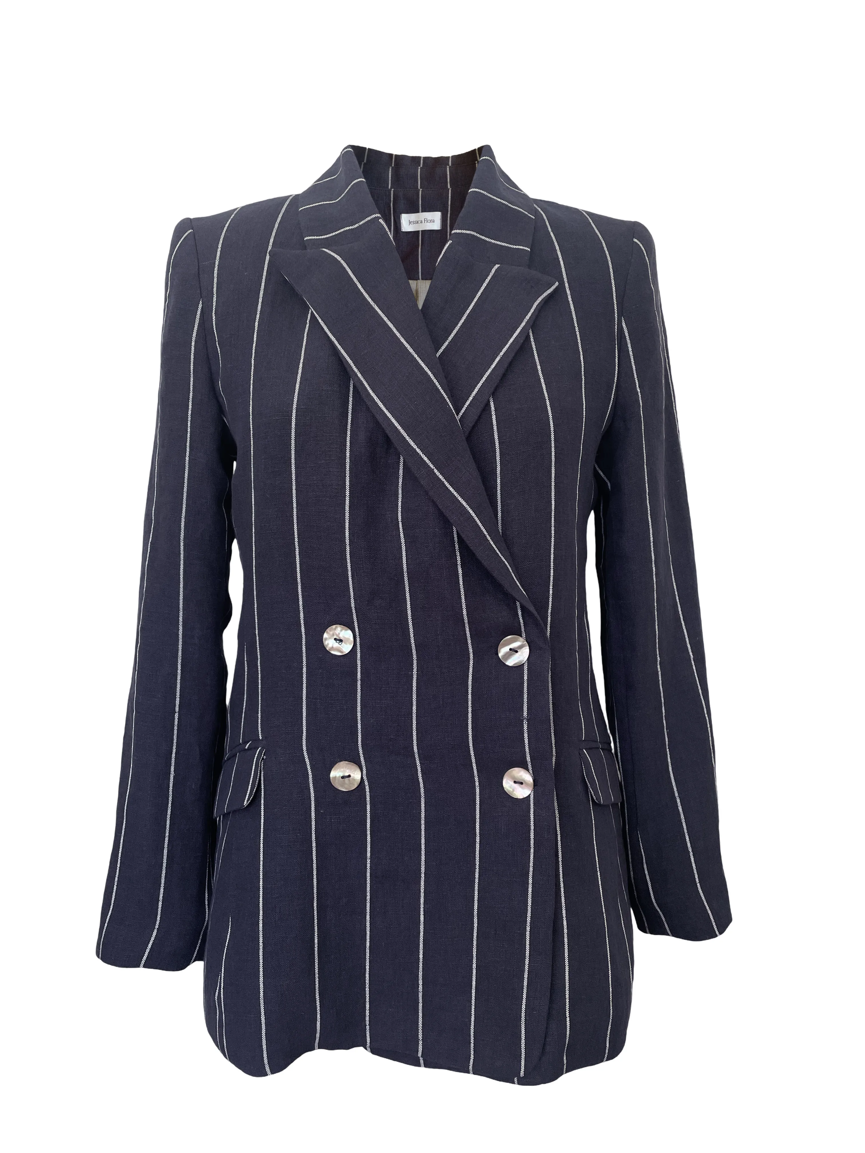 Get Off Your High Horse Blazer - Navy Stripe