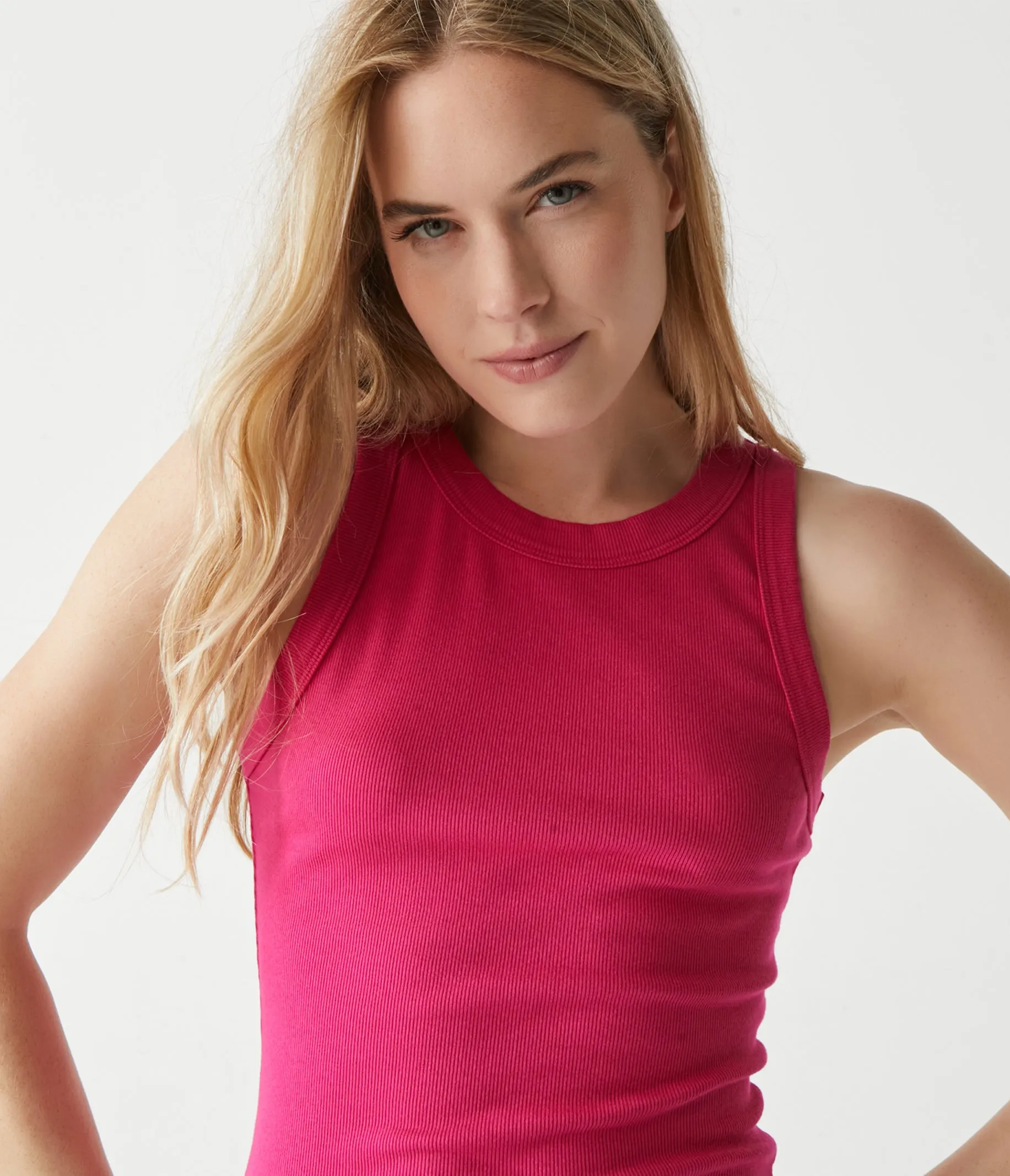 Gina Ribbed Crop Tank