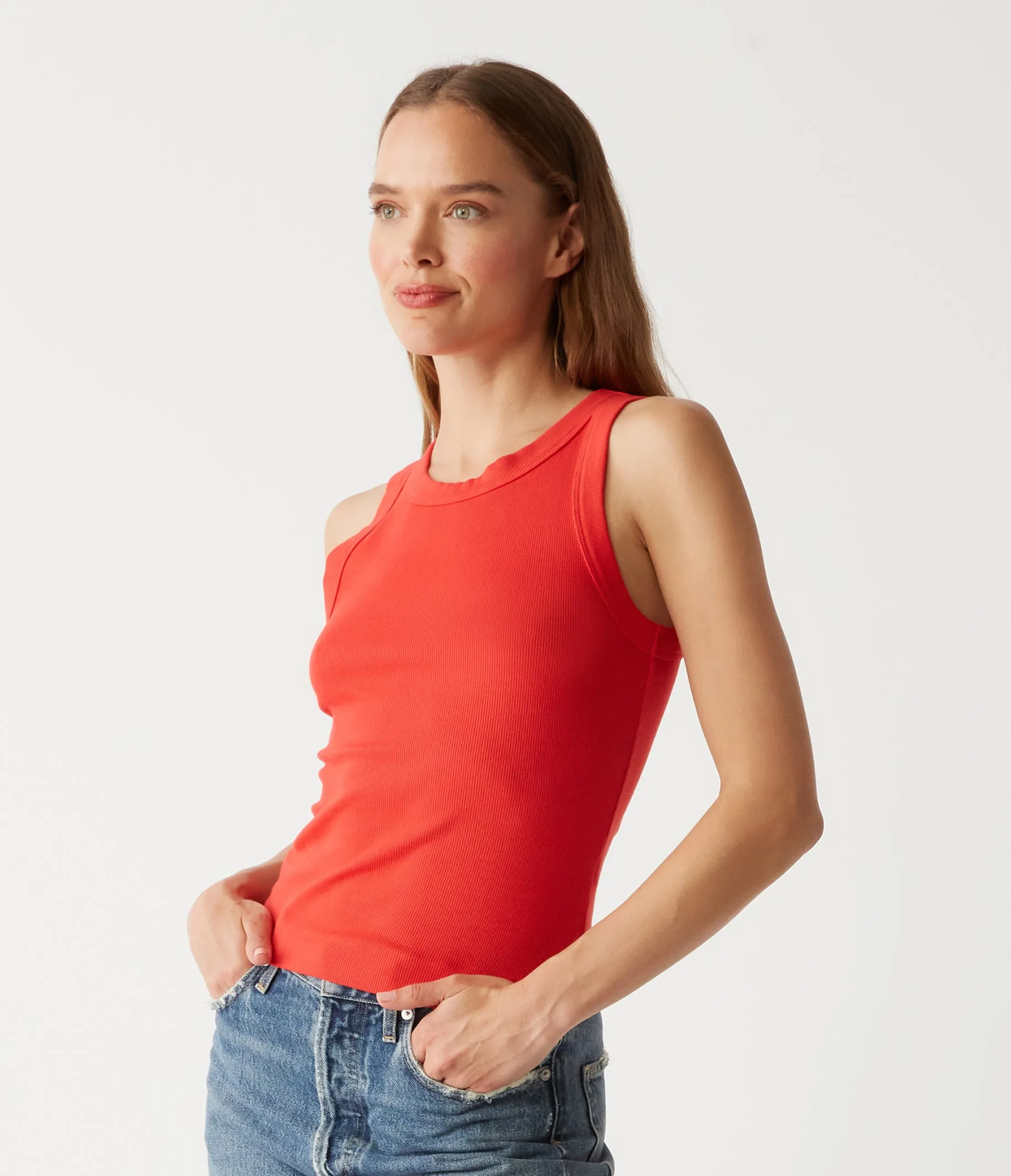 Gina Ribbed Crop Tank