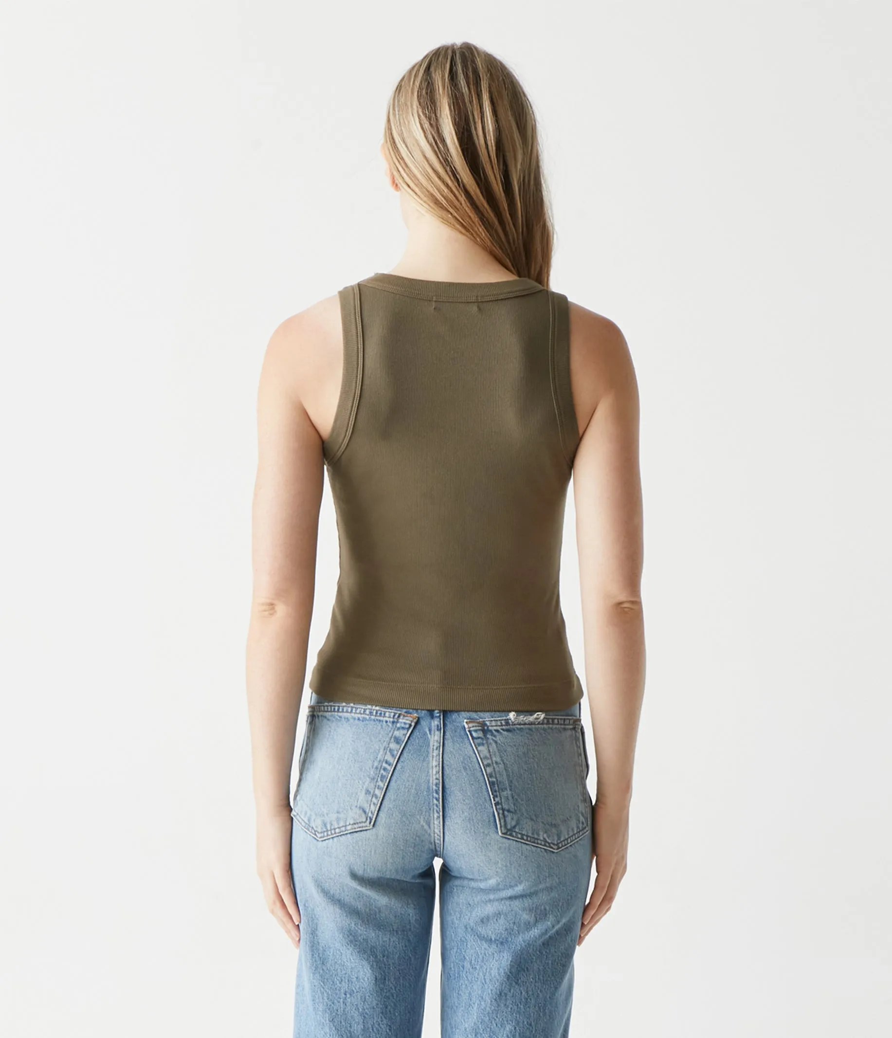 Gina Ribbed Crop Tank