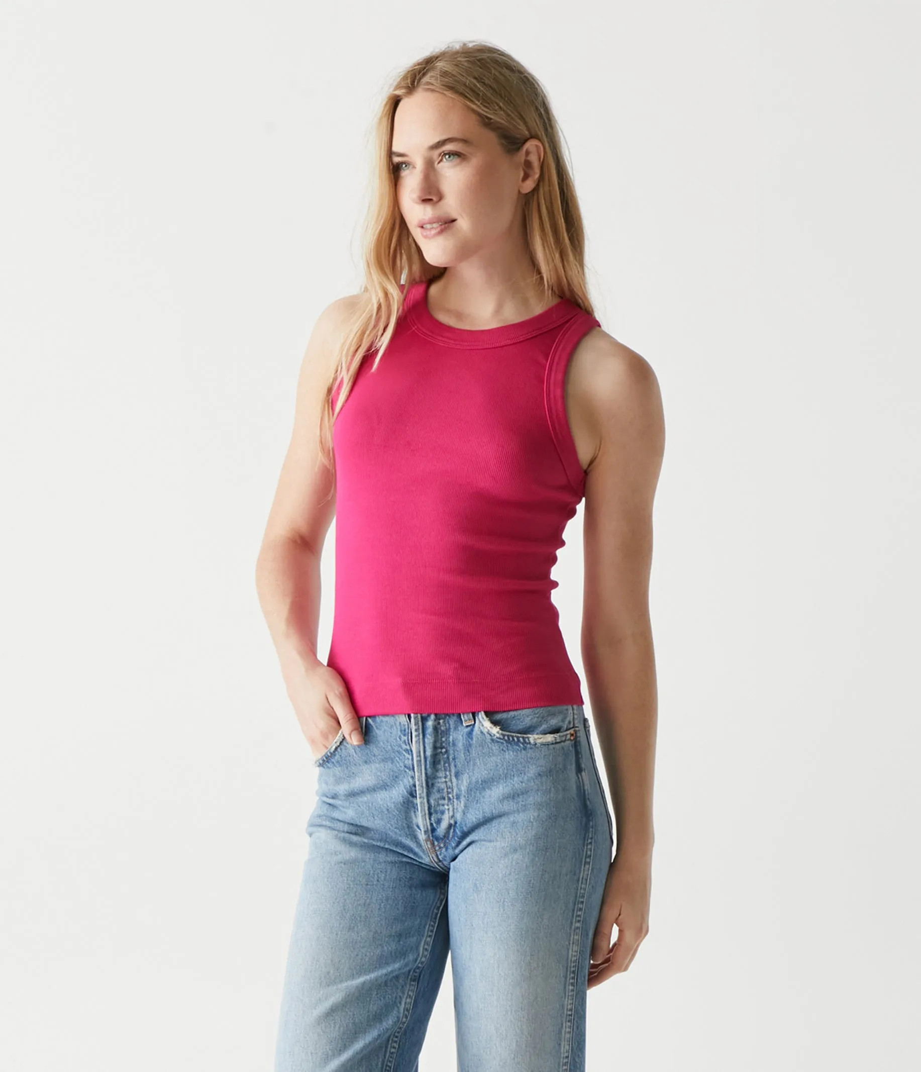 Gina Ribbed Crop Tank