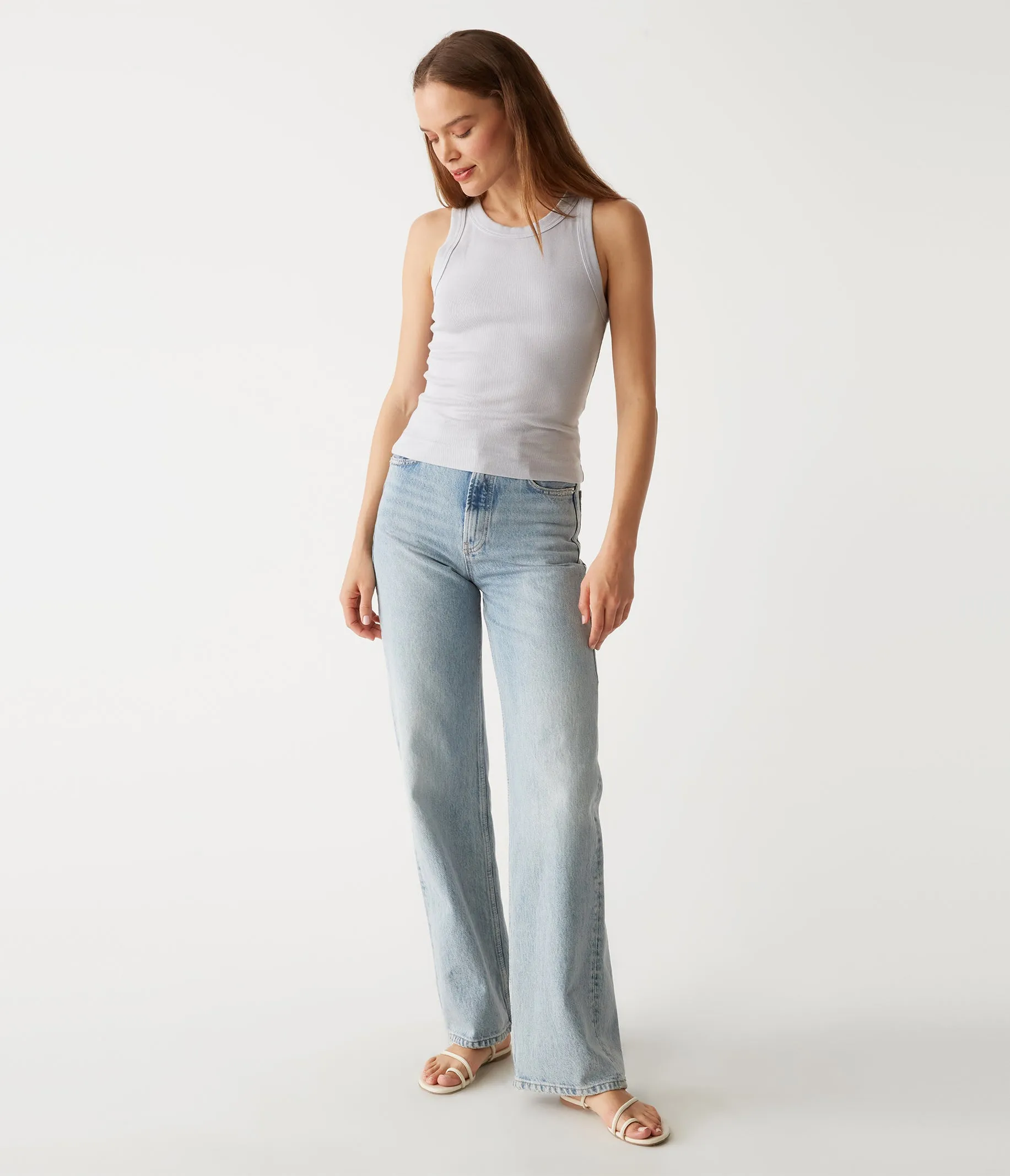 Gina Ribbed Crop Tank