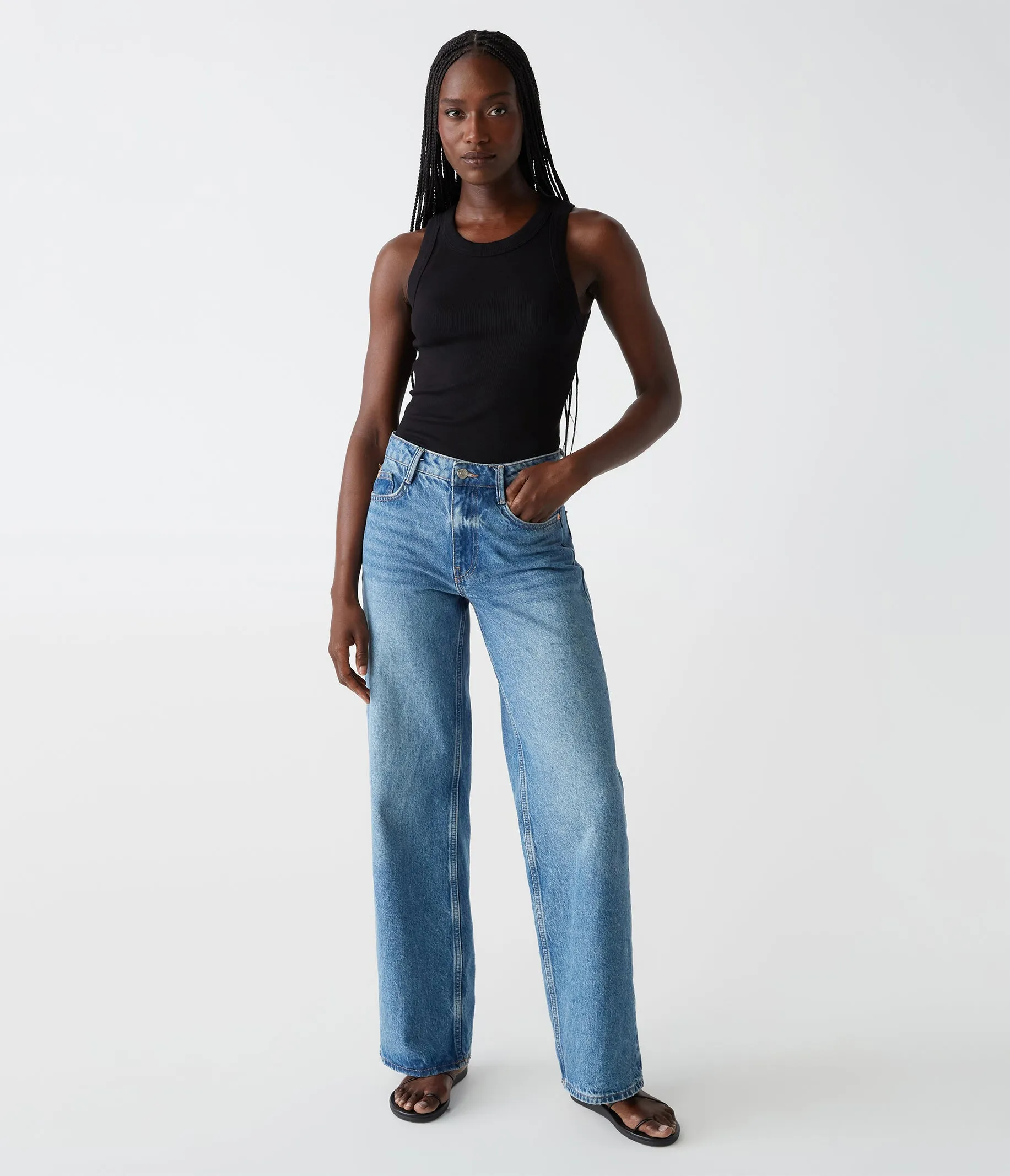 Gina Ribbed Crop Tank