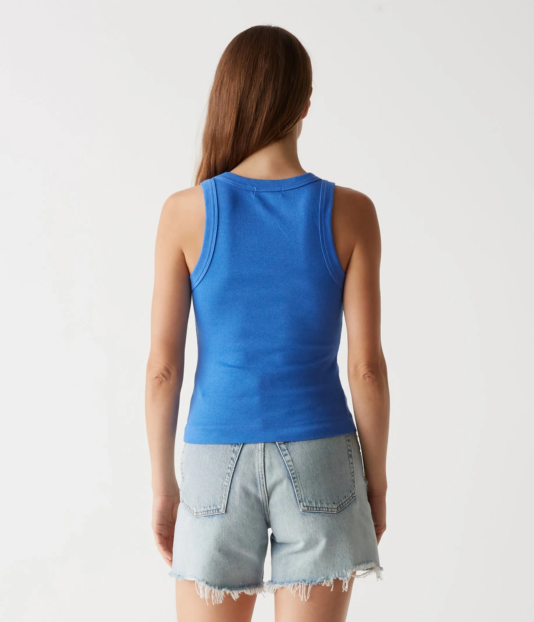 Gina Ribbed Crop Tank