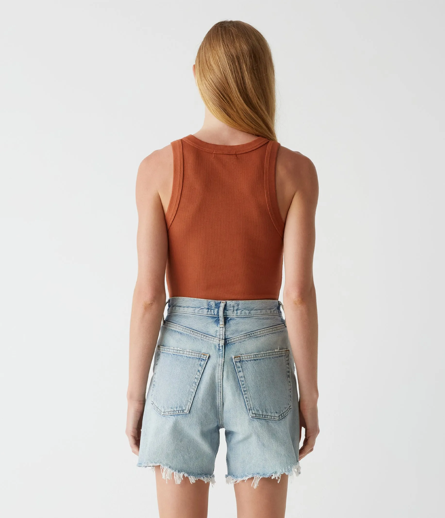 Gina Ribbed Crop Tank