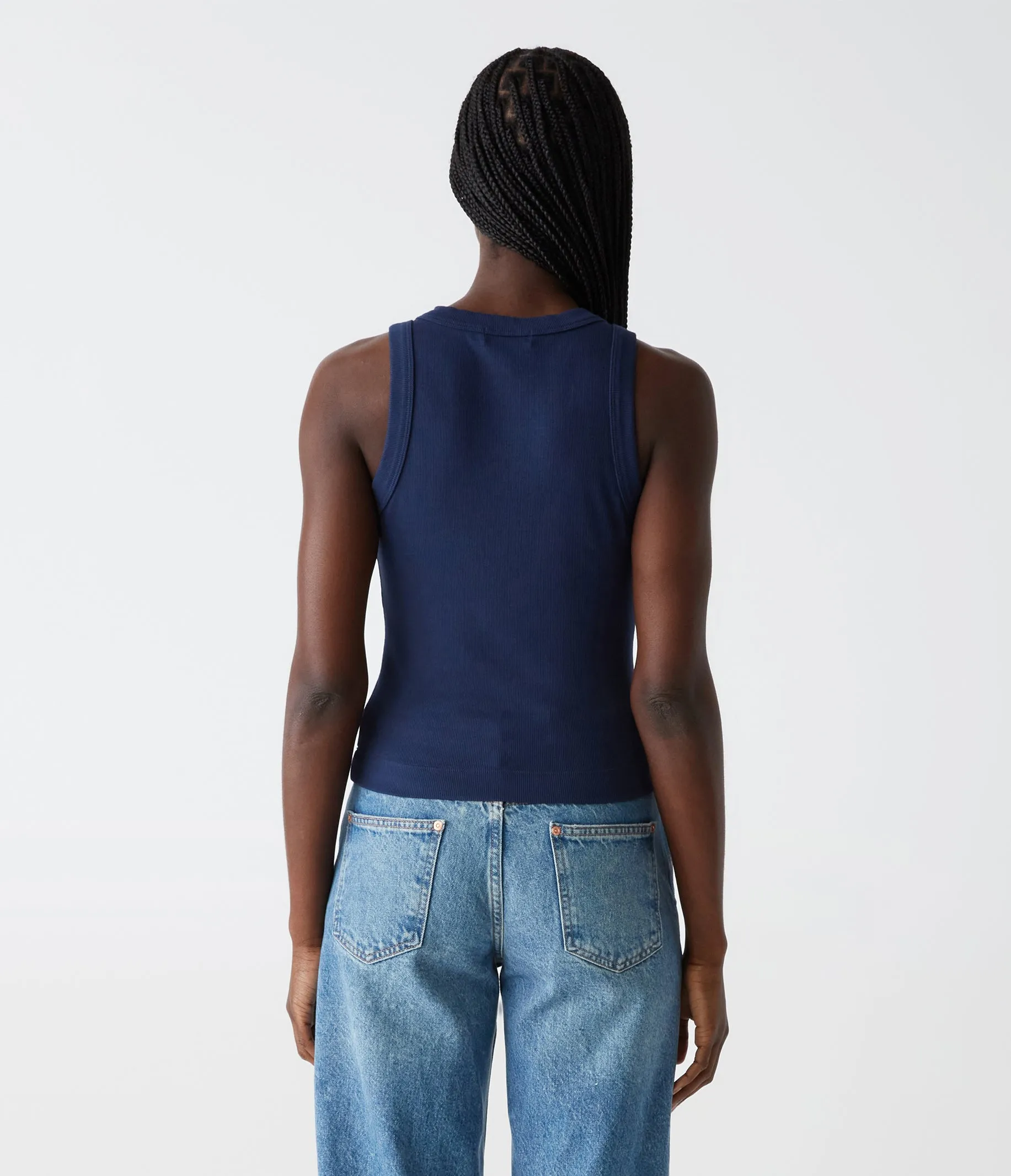 Gina Ribbed Crop Tank