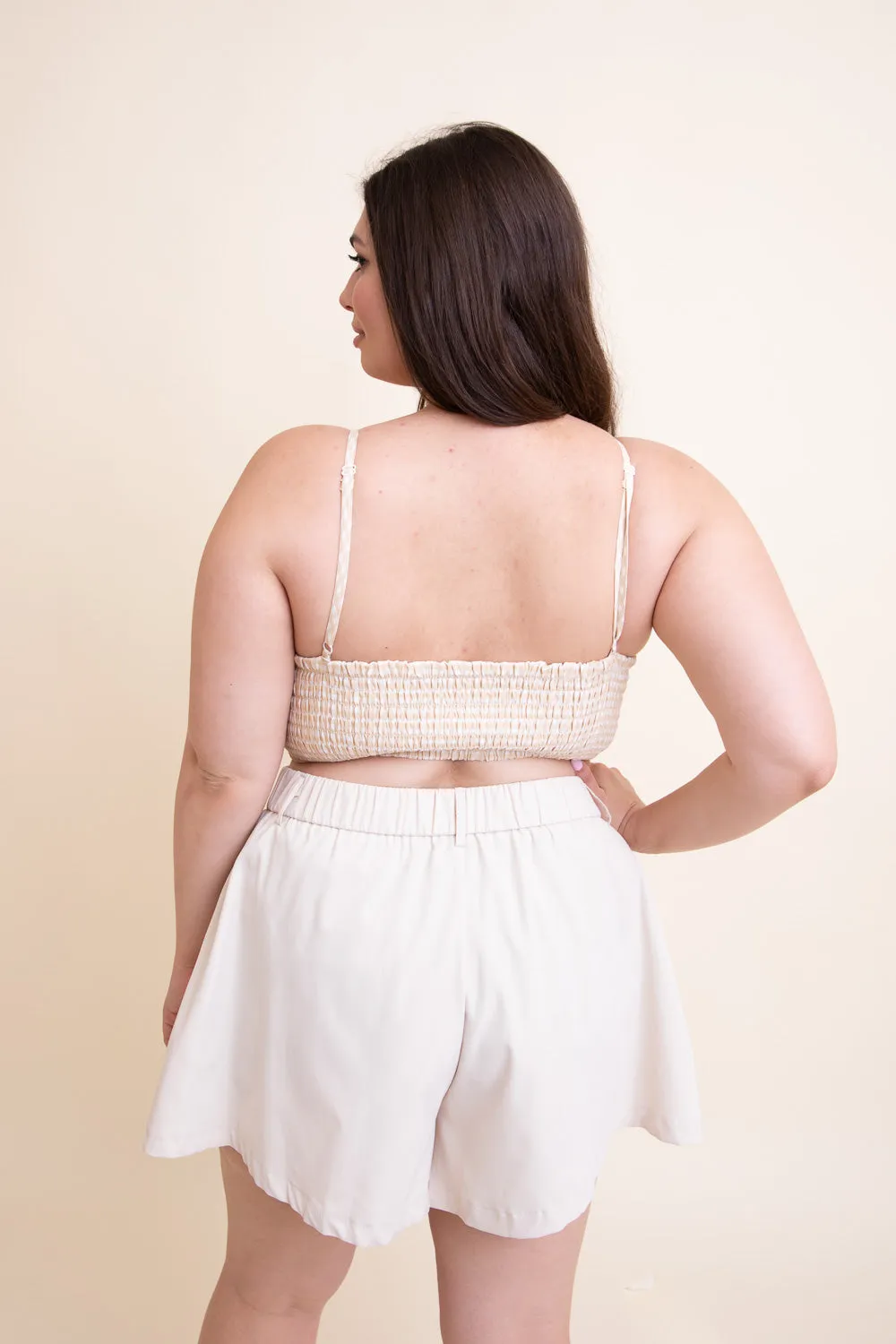 Gingham Smocked Bralette Plus - 3 colors
