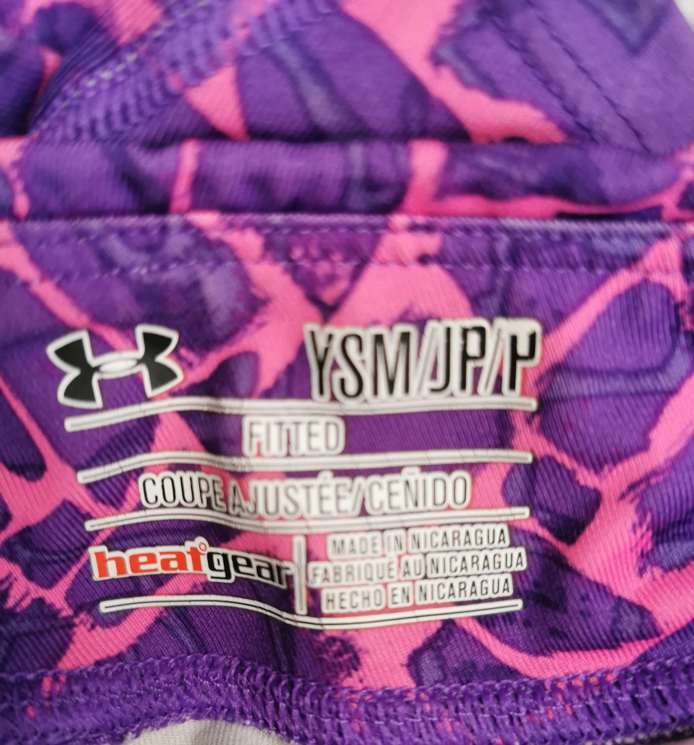 GIRL SIZE SMALL (7/8 YEARS) - UNDER ARMOUR, Fitted Athletic Shorts EUC B35