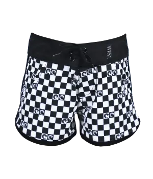 Girls Checker Swim Short