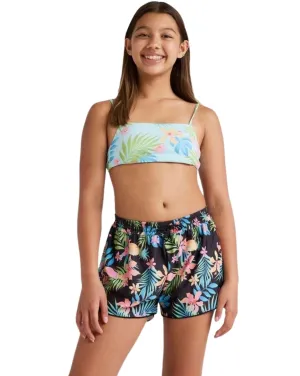 Girls In Da Jungle Swim Short - Black