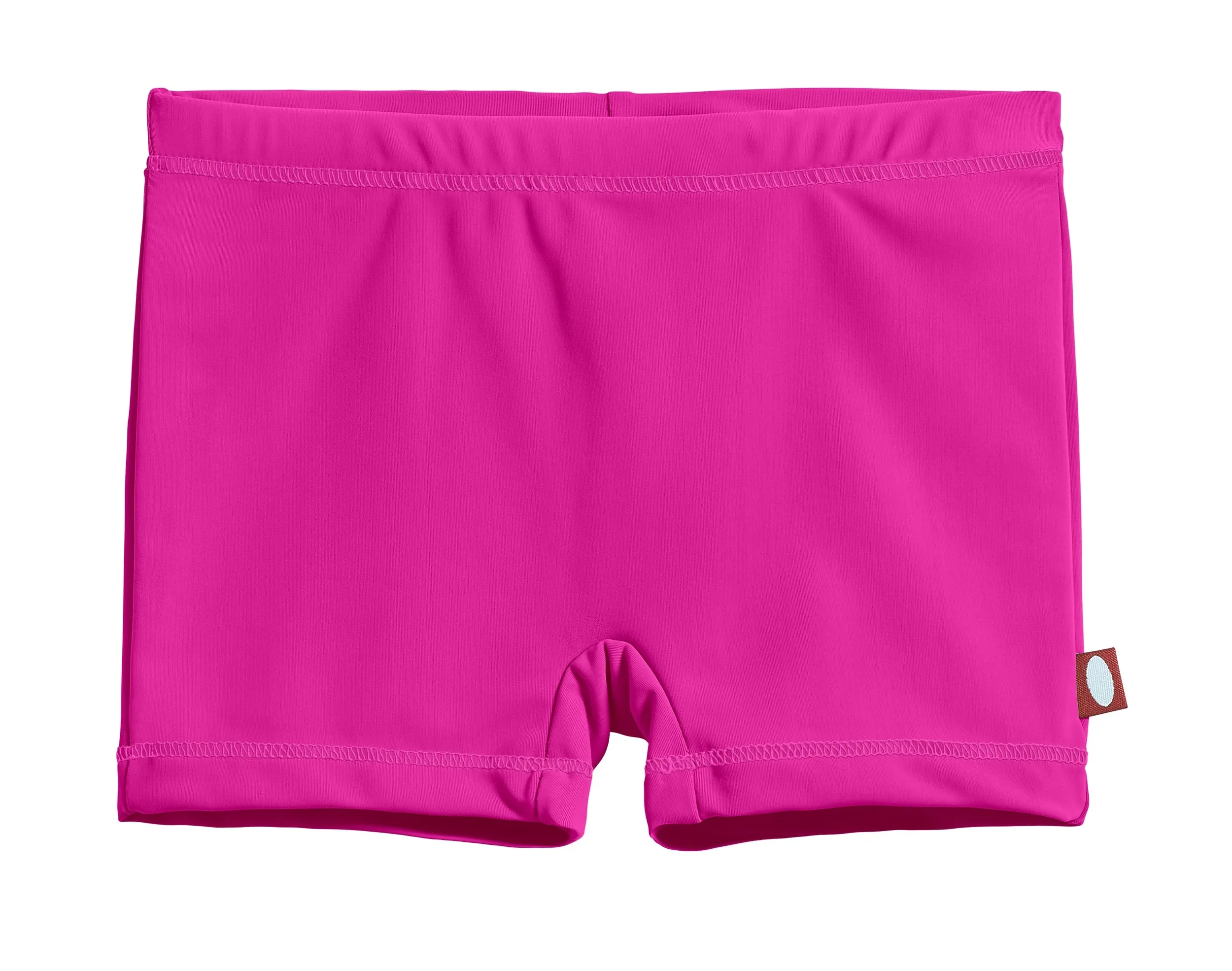 Girls UPF 50  Swim Boy Shorts  | Hot Pink w- Matching Stitch