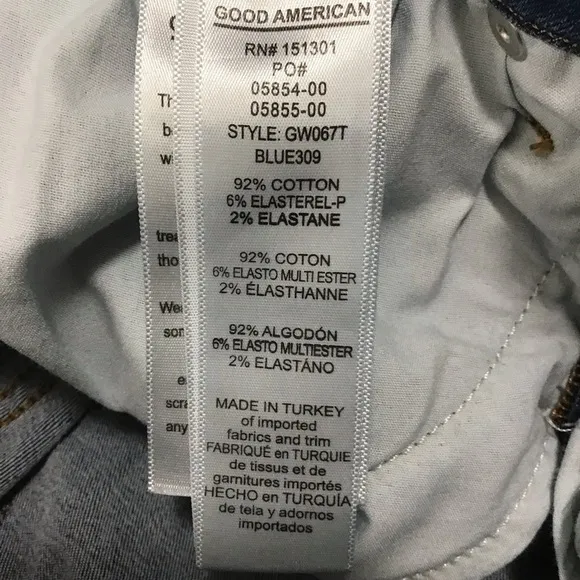 Good American Good Legs in Blue309 Size 28P.