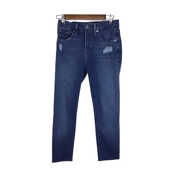 Good American Good Legs in Blue431 Size 28P Cropped.