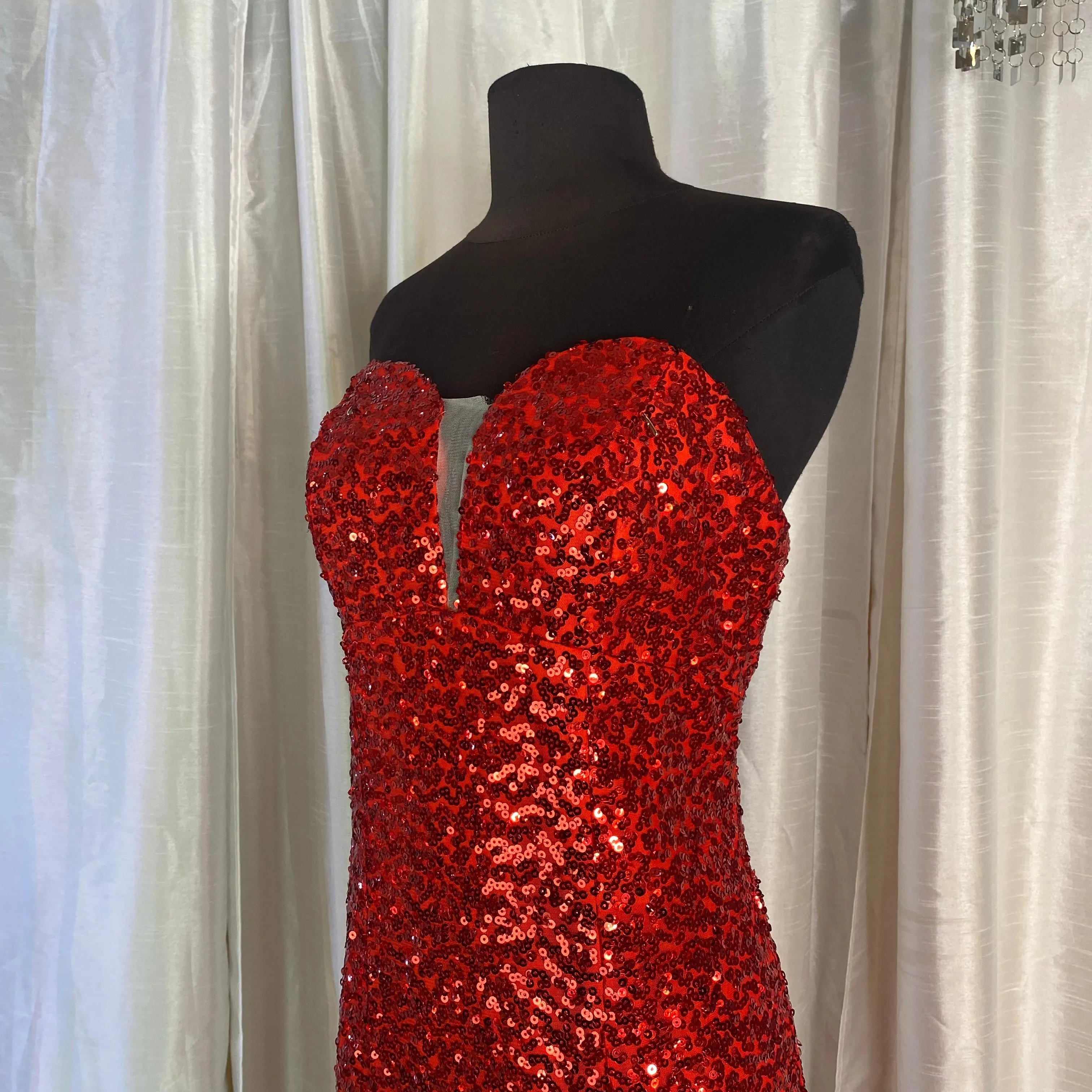 GRACE KARIN Long Fitted Gown Red Size 12