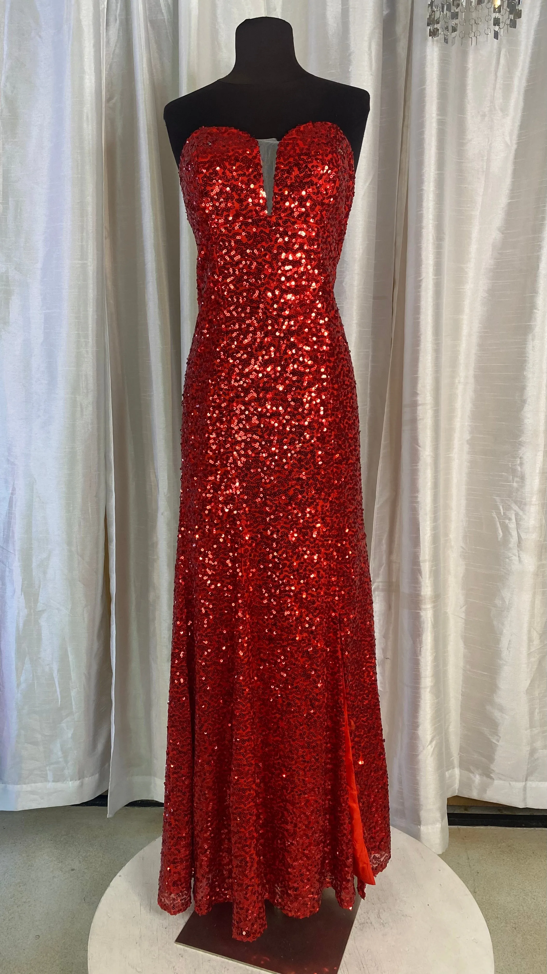 GRACE KARIN Long Fitted Gown Red Size 12