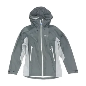Gray Color Block Rain Jacket