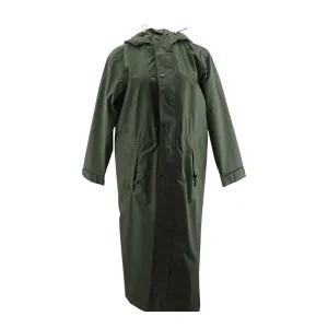 Green Solid Rain Coat