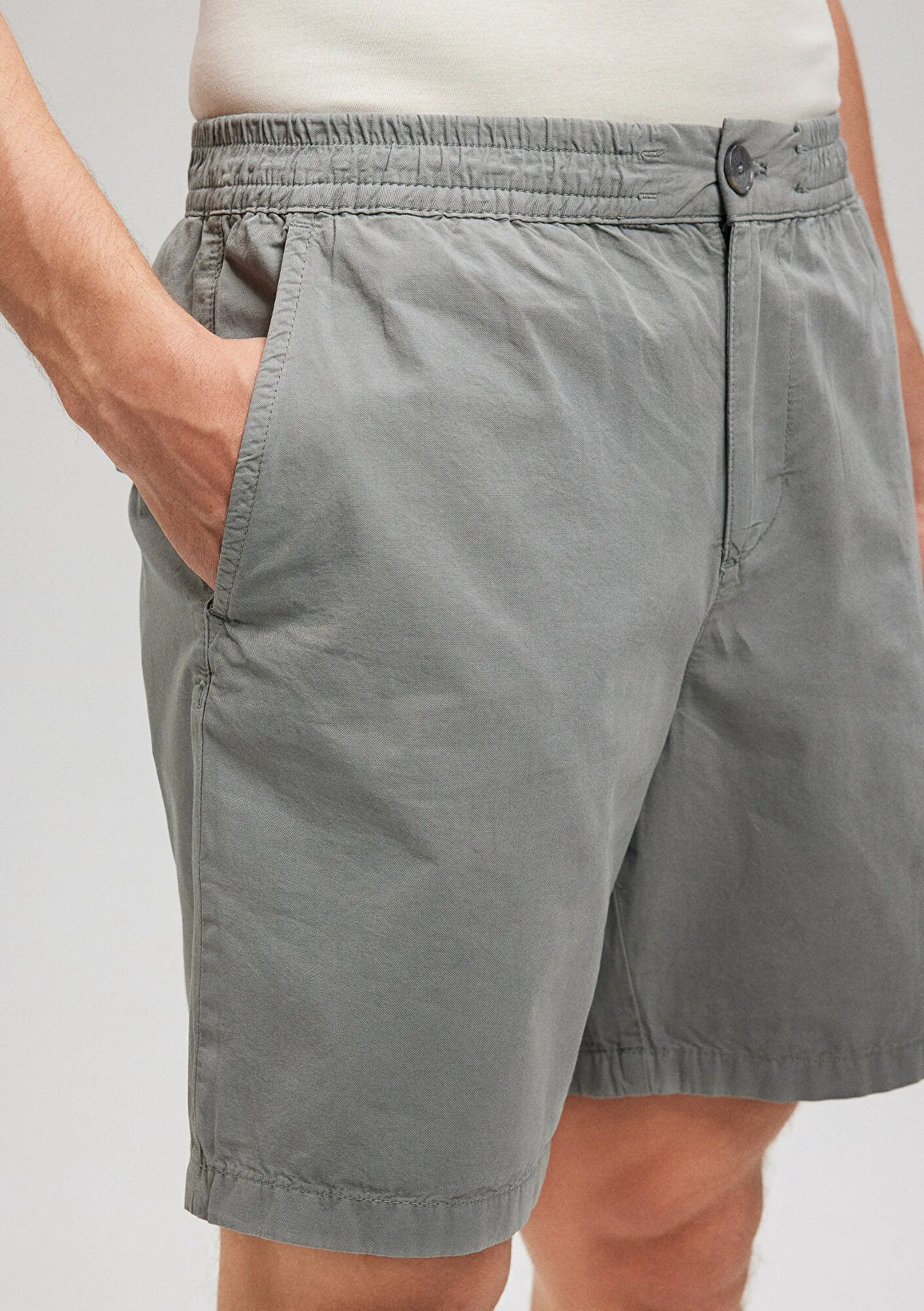Grey Chino Shorts