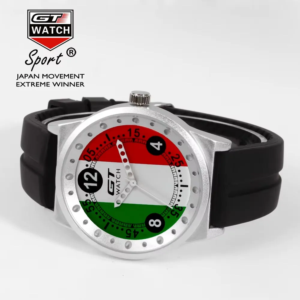 GT Watch Men Italy Flag F1 Sport Watch Mens Watches Top Brand Luxury Men'S Watch Clock Reloj Hombre Erkek Kol Saati Relogio