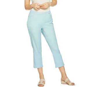 H by Halston Women's Petite Studio Stretch Crop Pull On Pants