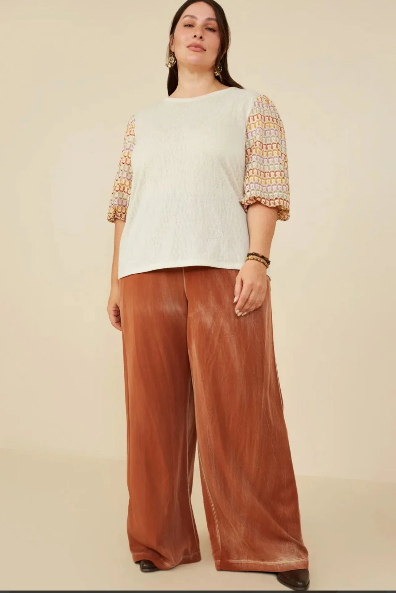 Hayden Curvy Contrast Top