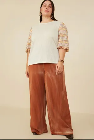 Hayden Curvy Contrast Top